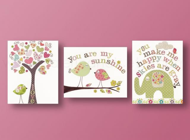 2018 Best Elephant Baby Wall Art Images And Outfits Z Me Zaful Artwork Nursery Art Prints Baby Decor Kids Wall Children Tree Bird Elephant