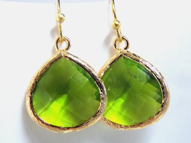 2018 Best Green Peridot Earrings Images And Outfits Z Me Zaful Gold Le Green Earrings Gl Peridot Bridesmaid Jewelry