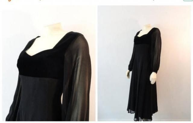 Modern Vintage Chiffon Dress