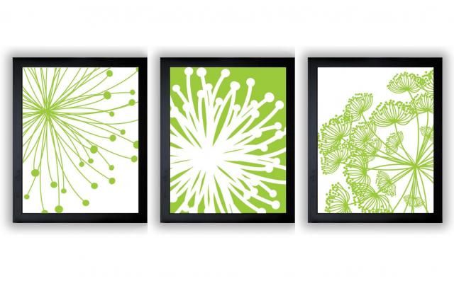 2018 Best Lime Green Bathroom Wall Art Images And Outfits Z Me Zaful Lime Green White Flower Print Flowers Dandelion Set Of 3 Art Prints Wall Decor Bathroom Modern