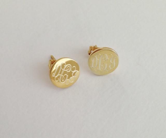 2018 Best Monogram Stud Earrings Images And Outfits Z Me Zaful Gold Monogram Stud Earrings Personalized Jewelry For Christmas Gift