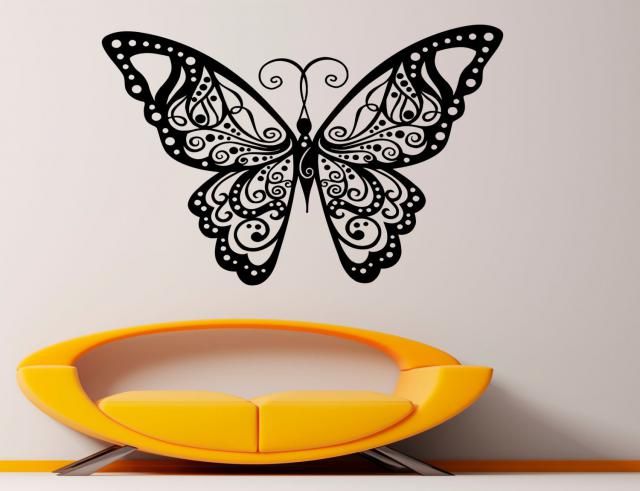 Arttop Let It Be Wall Decal Flying Birds Wall Decals Music Room Inspirational Art Decoration Lettering stickers Home Decor,black