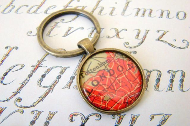 Plymouth Keychain Solid Brass Chrome Plated Gift Boxed Key Chain