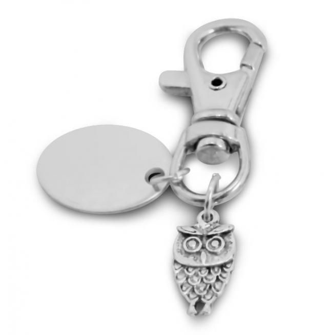 personalised keyring with gift pouch Custom Engraved PL166 Cross