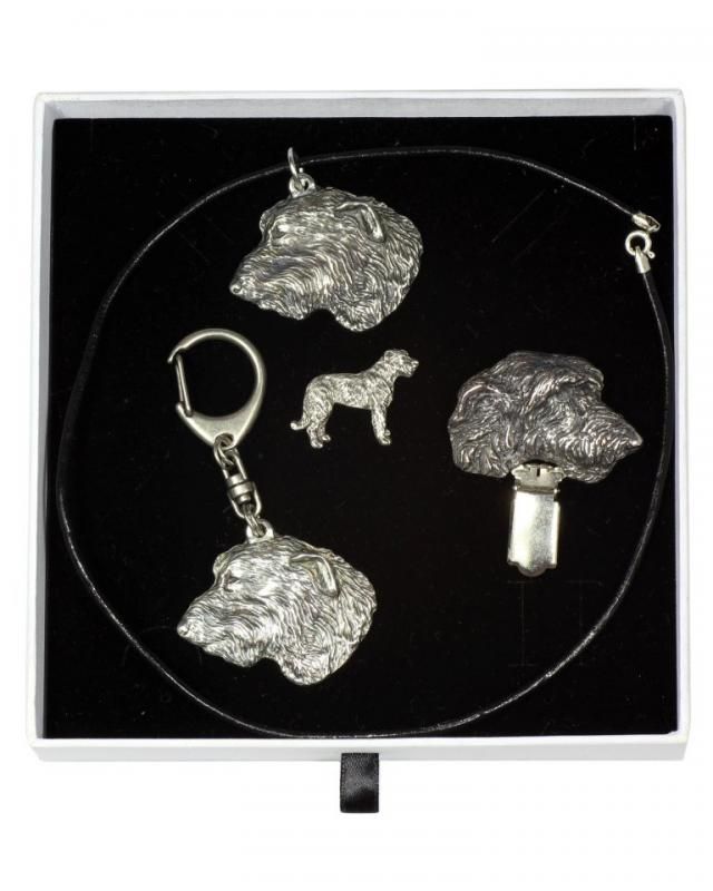 ArtDog Dog Keyring Collie Smooth Haired in Casket Limited Edition Key Holder