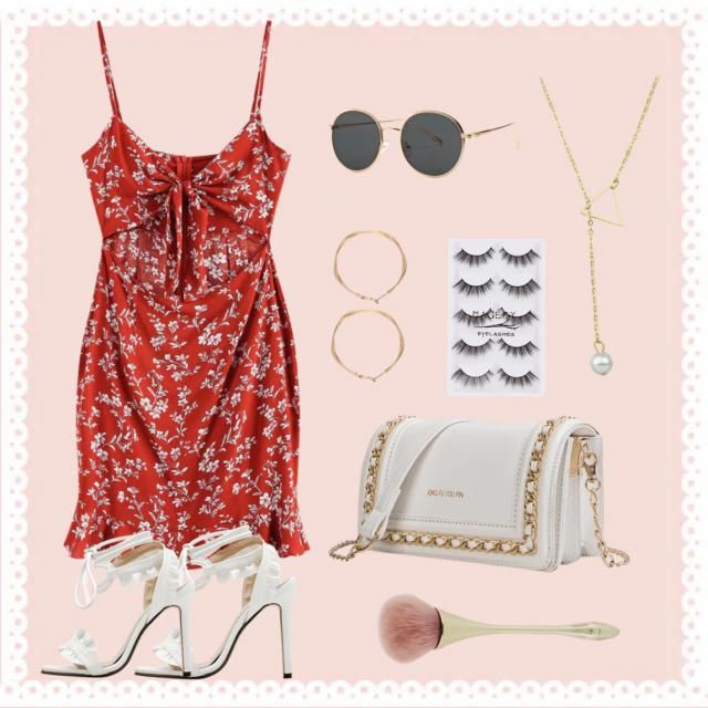 red and gold outfit ideas