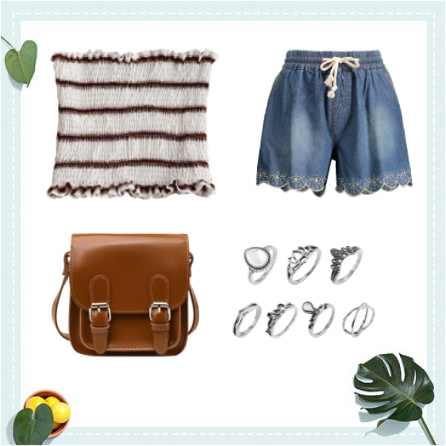 All Day Comfort Embroidered Shorts