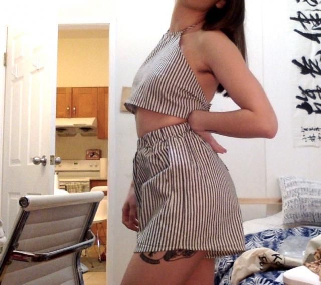 Sexy Halter Wrapped Shorts Women Suit