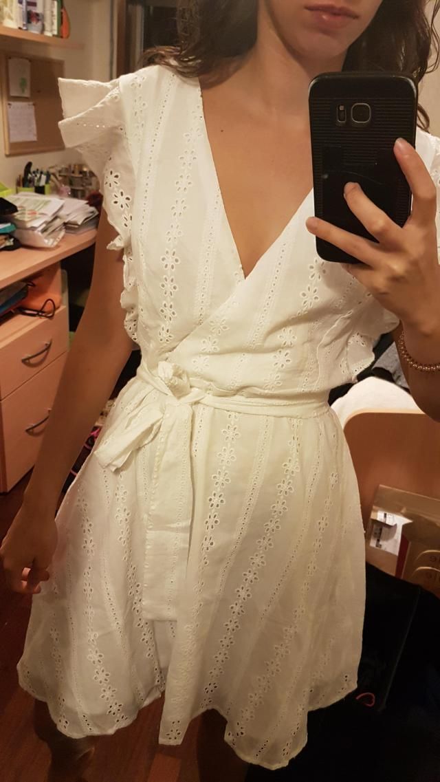 Halter Hollow Out A-line Dress