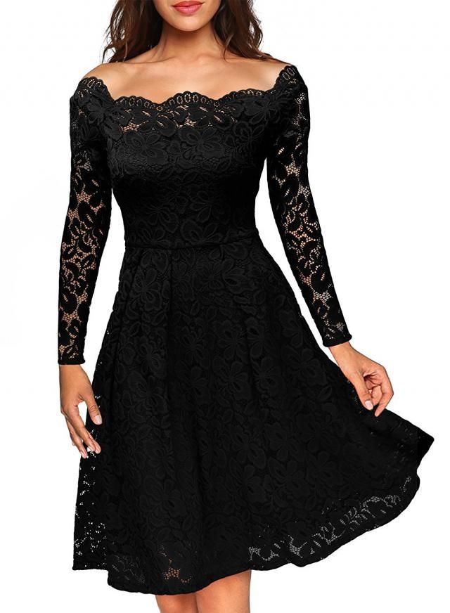 trendy black dress