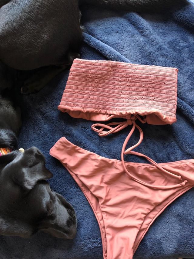 [44 OFF] 2019 Sunflower Off Shoulder Lettuce Hem Bikini In WHITE ZAFUL