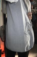 zaful button up denim jacket and hooded vest