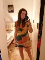 ZAFUL Cinched Tie Dye Ribbed Bodycon 