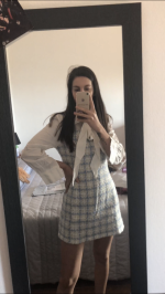 Bow Tie Tweed Combo Dress 