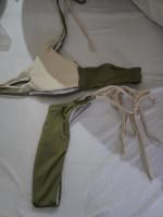 ZAFUL Ribbed Cross Two Tone Tie Bikini Swimwear In GREEN | ZAFUL 2026