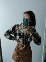 ZAFUL Plaid Flannel Flap Pocket Zip Hooded Jacket In DEEP RED ZAFUL 2025