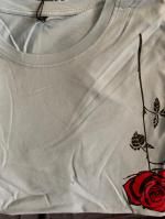 Rose Graphic Round Neck Short Sleeve T-Shirt